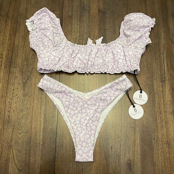 B. Swim X Elizabeth Turner | Ryan & Harper Liliac Fields Bikini Set - Picture 6 of 12